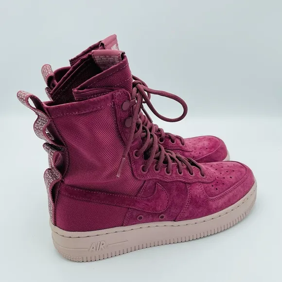 Womens SF Air Force 1 'Vintage Wine' Shoes Sz 7.5