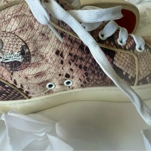 Women's Snake Print High-Top Sneakers