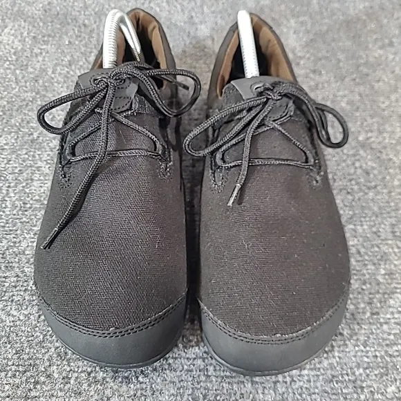 Xero Hana Mens 9 Shoes Black Hemp Canvas Minimalist Barefoot Sneakers Lace Up