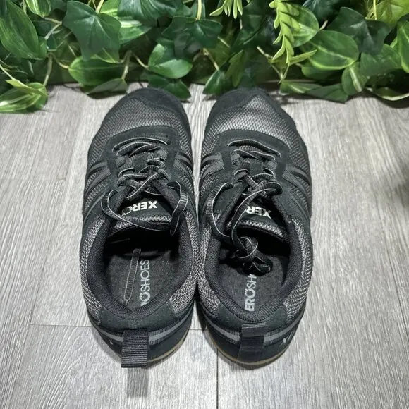 XERO Prio Suede Minimalist Barefoot Women's Athletic Running Shoes 8 Black Gum