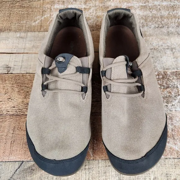 Xero Shoes Hana Barefoot Men's Sz 11.5  Tan Zero Drop Minimalist Canvas Shoes