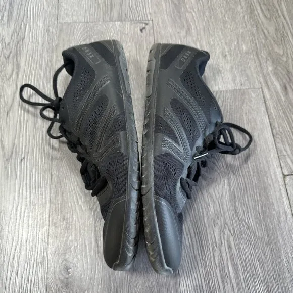 Xero Shoes HFS Mens Size 10.5 Barefoot Minimalist Sneakers Triple Black