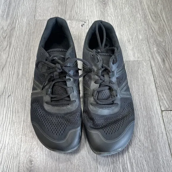 Xero Shoes HFS Mens Size 10.5 Barefoot Minimalist Sneakers Triple Black