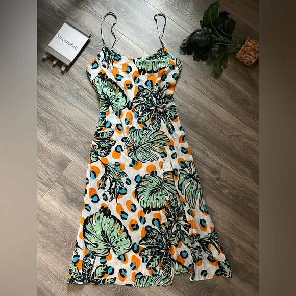 Xix palms Havana slit midi dress