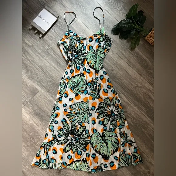 Xix palms Havana slit midi dress