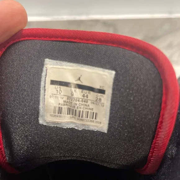 Y2K 00’s Nike Air Jordan Flight Black &amp; Red Basketball / Outdoors Sneaker Shoes.