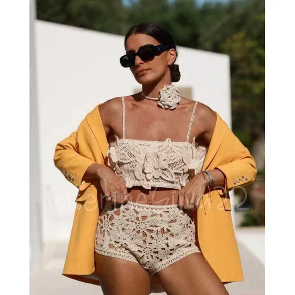 Zara Crochet Shorts 7901/364