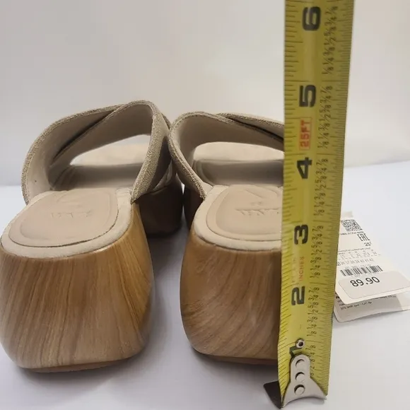 ZARA SPLIT SUEDE SANDALS SAND BROWN SIZE 5 | 3602/110