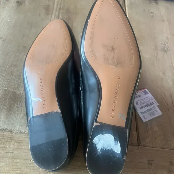 Zara woman’s Black and Red  mule Loafers shoes