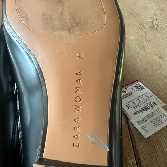 Zara woman’s Black and Red  mule Loafers shoes